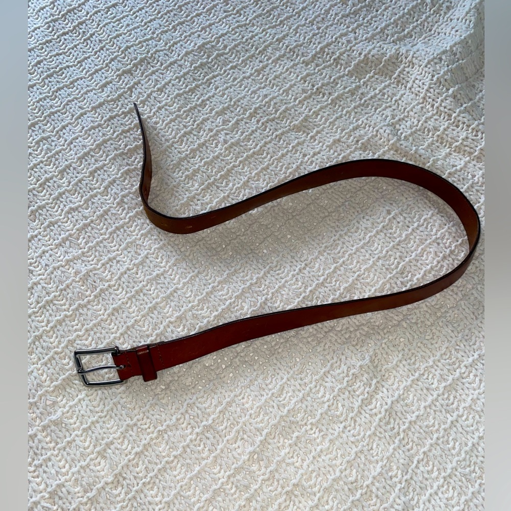 Reddish brown 31-35” long leather belt